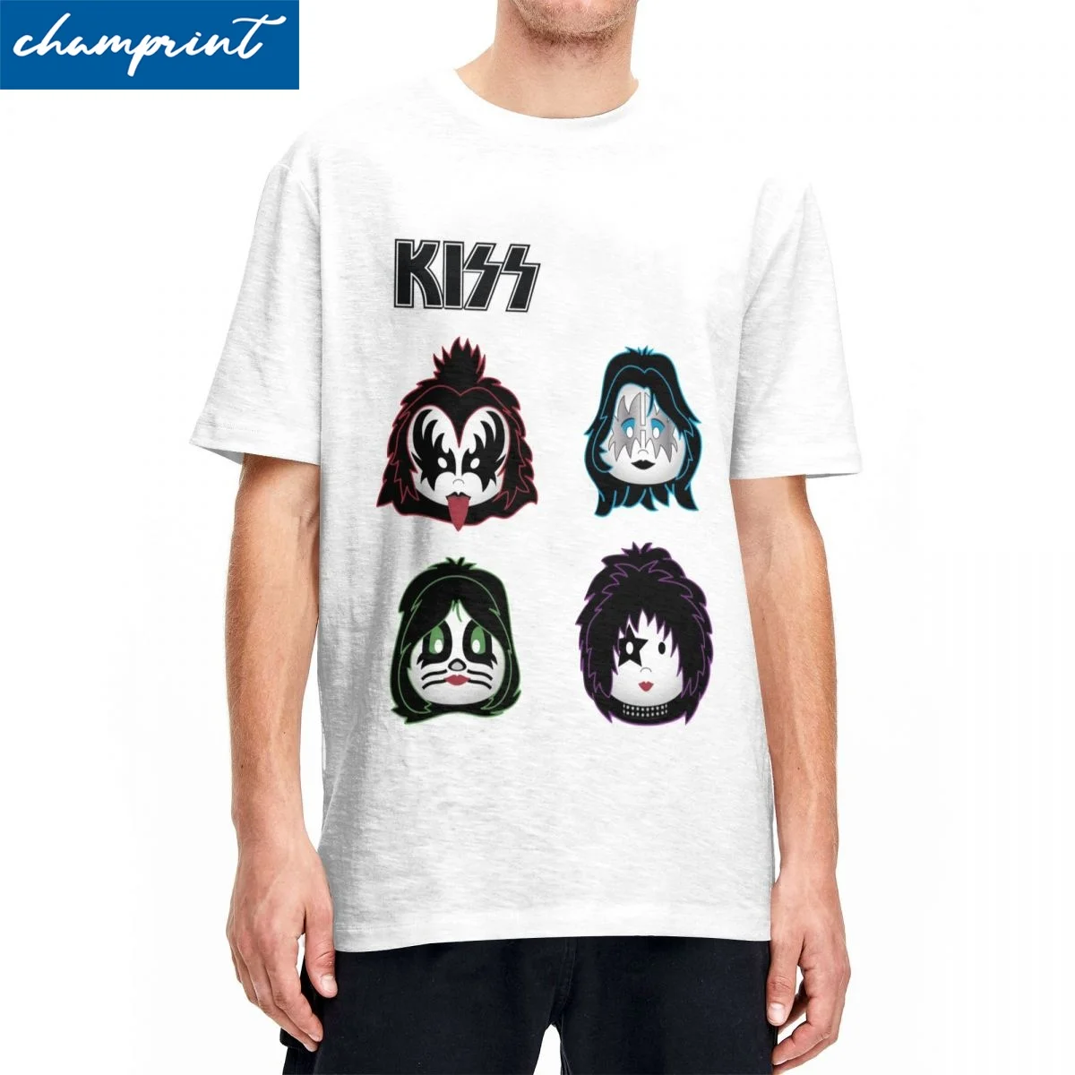 Kiss Band Solo Rock T Shirts Men Women's Cotton Funny T-Shirts Crew Neck Tee Shirt Short Sleeve Clothes Birthday Gift