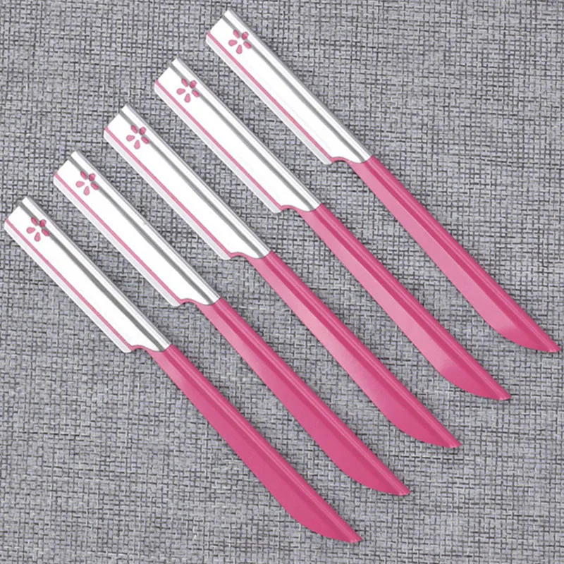 Alwafore Five Pieces Of Decorative Eyebrow Knife Unisex Makeup Tool Anti-scratch Beginner Safe Type Manual Eyebrow Scraper