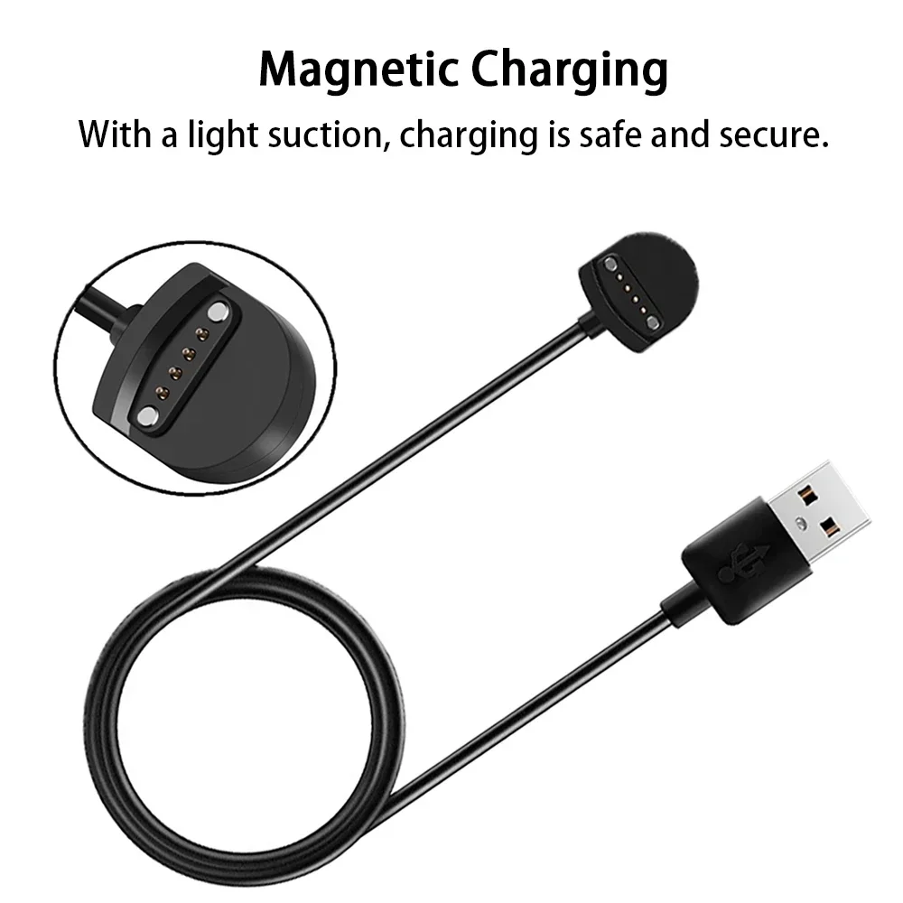 Магнитный зарядный кабель для смарт-часов Ticwatch E/S, сменный портативный адаптер для быстрого USB-зарядного устройства, аксессуары