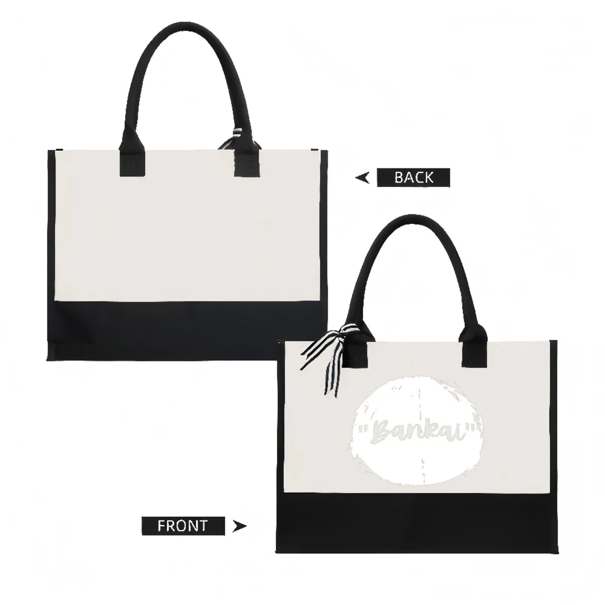 BQNKQI 2026 وصول جديد موضة عملية واسعة قابلة لإعادة الاستخدام حمل حقيبة نمط طباعة 2 لهجة الثقيلة حقيبة كتف كبيرة للجميع