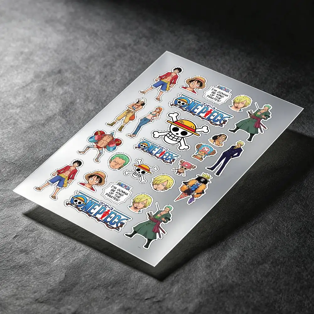 One Piece Anime Stickers Auto Body Bumper Windows Motorcycle Laptop Walls Vinyl Decal Car Tuning Accessories
