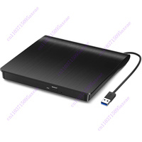 External CD/DVD drive, USB 3.0 player, portable +/-RW burner, ROM reader, writer, disk copier, laptop, desktop computer