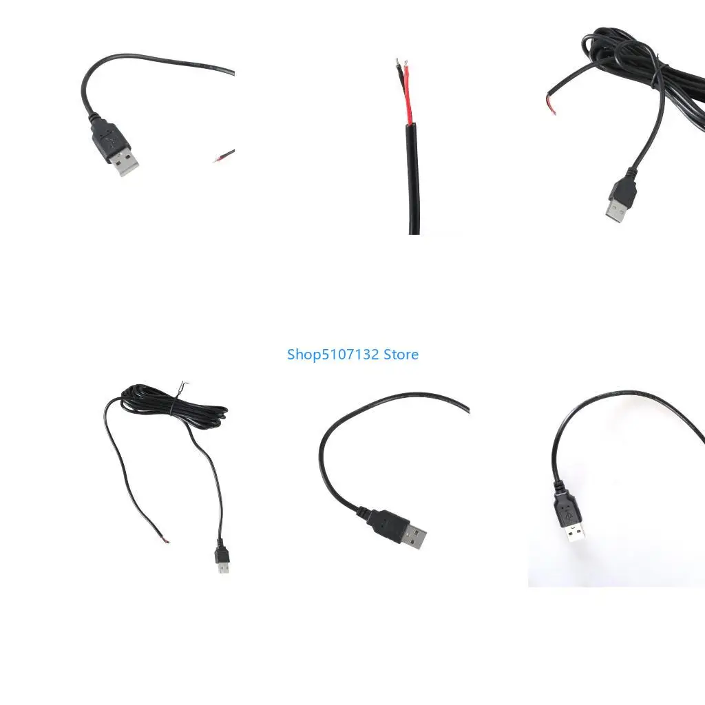 87hd-usb-папа-с-2-контактным-кабелем-с-косичками-шнур-питания-22awg-для-ремонта-своими-руками-провод-с-открытым-концом