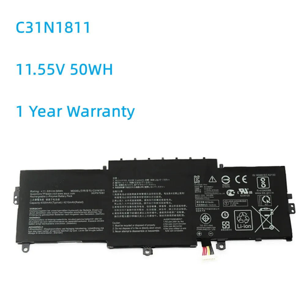 

C31N1811 11.55V 50WH Laptop Battery For ASUS 0B200-03080000 BX433FN UX433FN-2S For ZenBook 14 UX433F UX433FA-A5046R