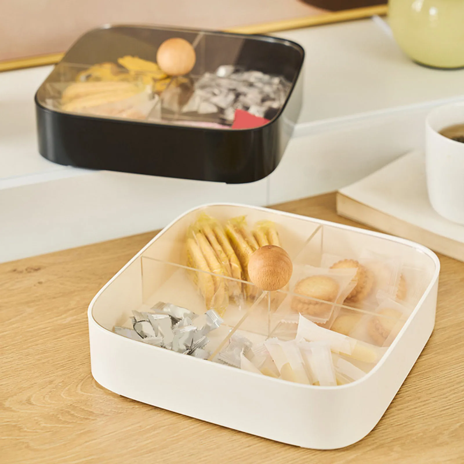 Serving Plate Dry Fruit Tray Multipurpose Nut Bowl Storage Box Appetizer Tray for Household Wedding Birthday Presents Kitchen