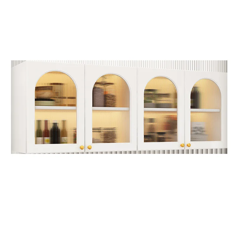 

Good solid wood simple kitchen wall cabinet balcony bathroom locker