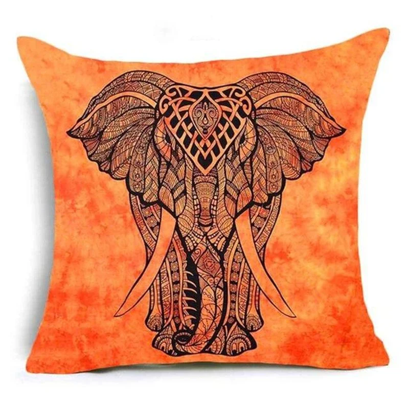 

Elephant Print pattern throw pillow cover with short plush print for living room sofa decoration cushion cover pillow covers
