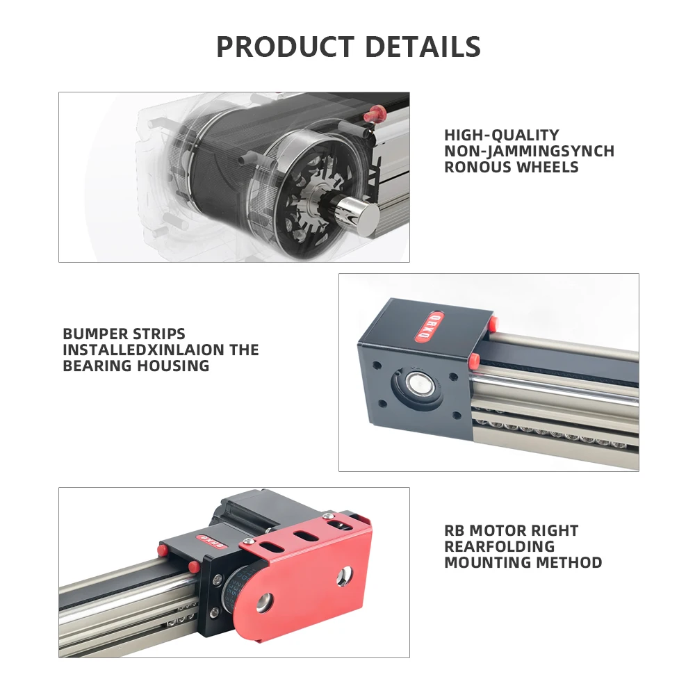 QRXQ RXP30XYZ-H Custom Size 100mm-6000mm CNC Linear Motion Guides For Robotics Projects Gantry Guideway Linear Rails Gantry