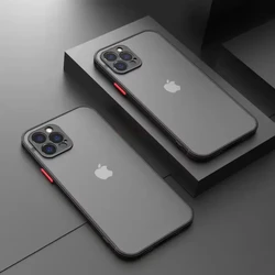 새로운 갑옷 범퍼 충격 방지 전화 케이스 iPhone 15 11 12 13 Mini 14 Pro XR X Xs Max 7 8 Plus SE 2020 실리콘 하드 커버 카파