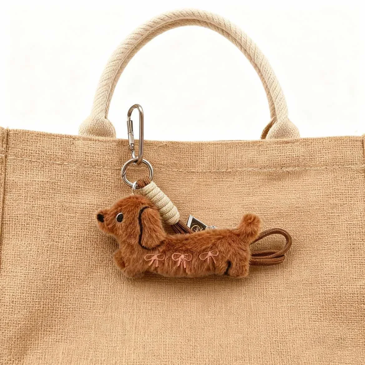 Bag Pendant Backpack Accessory Sweet Little Dog Pendant Lipstick Dog Decorations Rearview Mirror Accessory Cute School Shopping