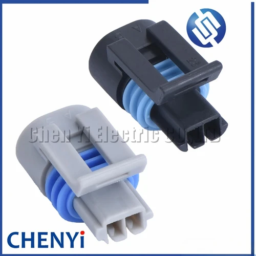 Imagen 1 del producto 5 juegos de conectores impermeables para sensor de temperatura del agua de 2 pines para automóvil, compatibles con 12162197, 12162195, 12162193