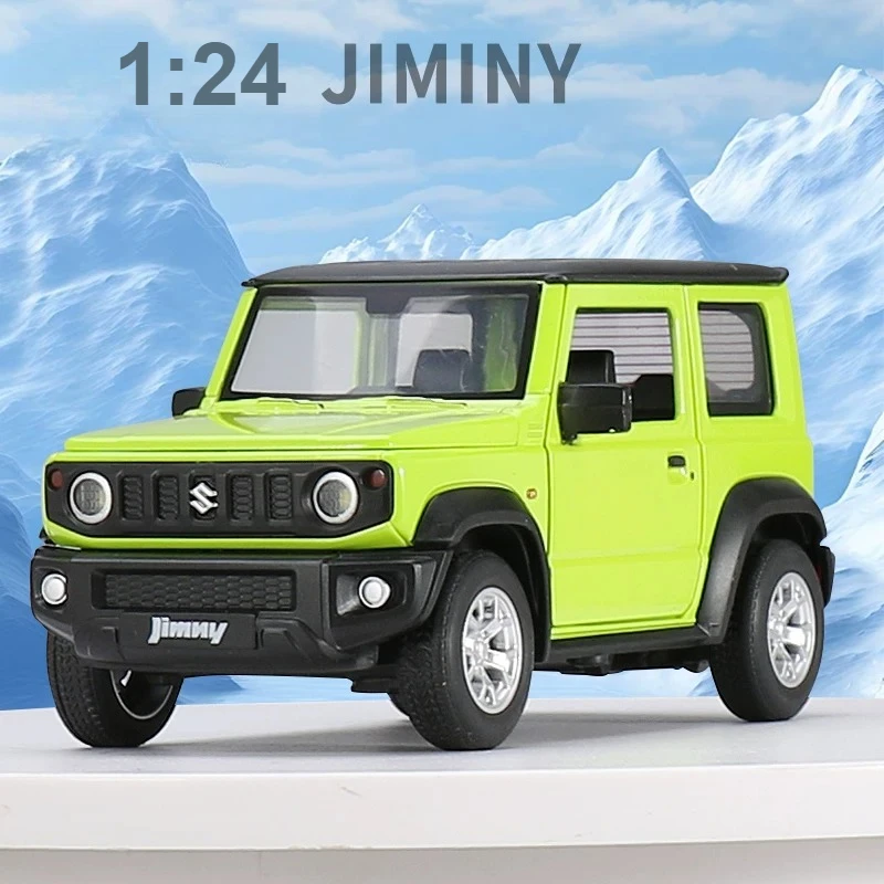 

1:24 Jimny SUV Alloy Off-road Model Diecasts Sound Light Model Car Collection Children Simulation Toy Gift Ornaments Gift