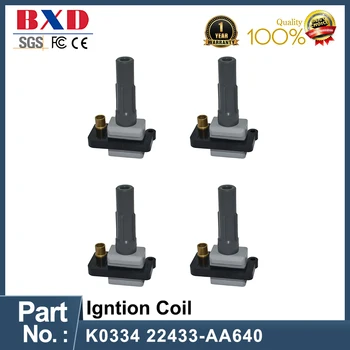 1/4 pcs ignition coil FK0334 22433-AA640 For Subaru EXIGA Impreza Forester old Baja 1.5 2.0 2.5 2004-2014 1/4 pcs ignition coil