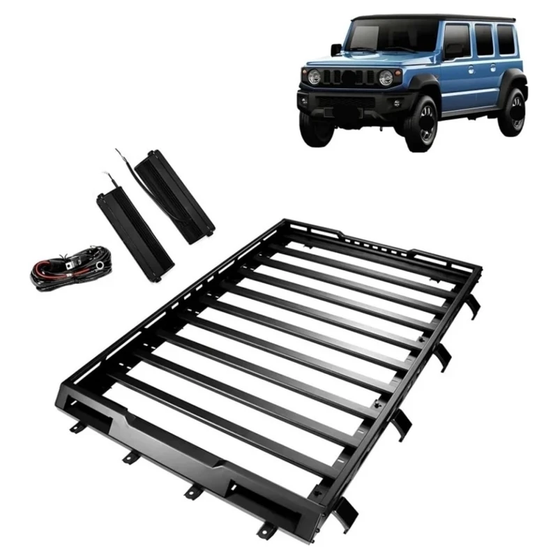 

TELLIKA New Carriers Luggage Platform 5 Door Jimny Roof Rack With LED Light for Jimny 2023 2024 2025 5 Doors