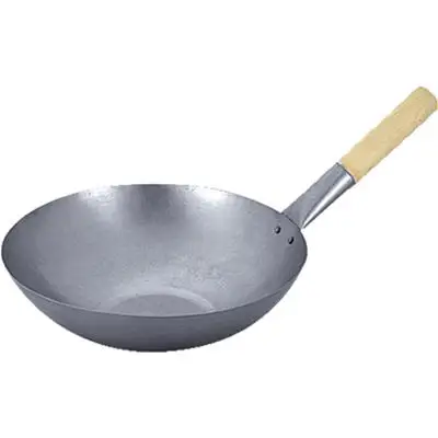 Wok stalen bodem plat 33cm Jade Temple