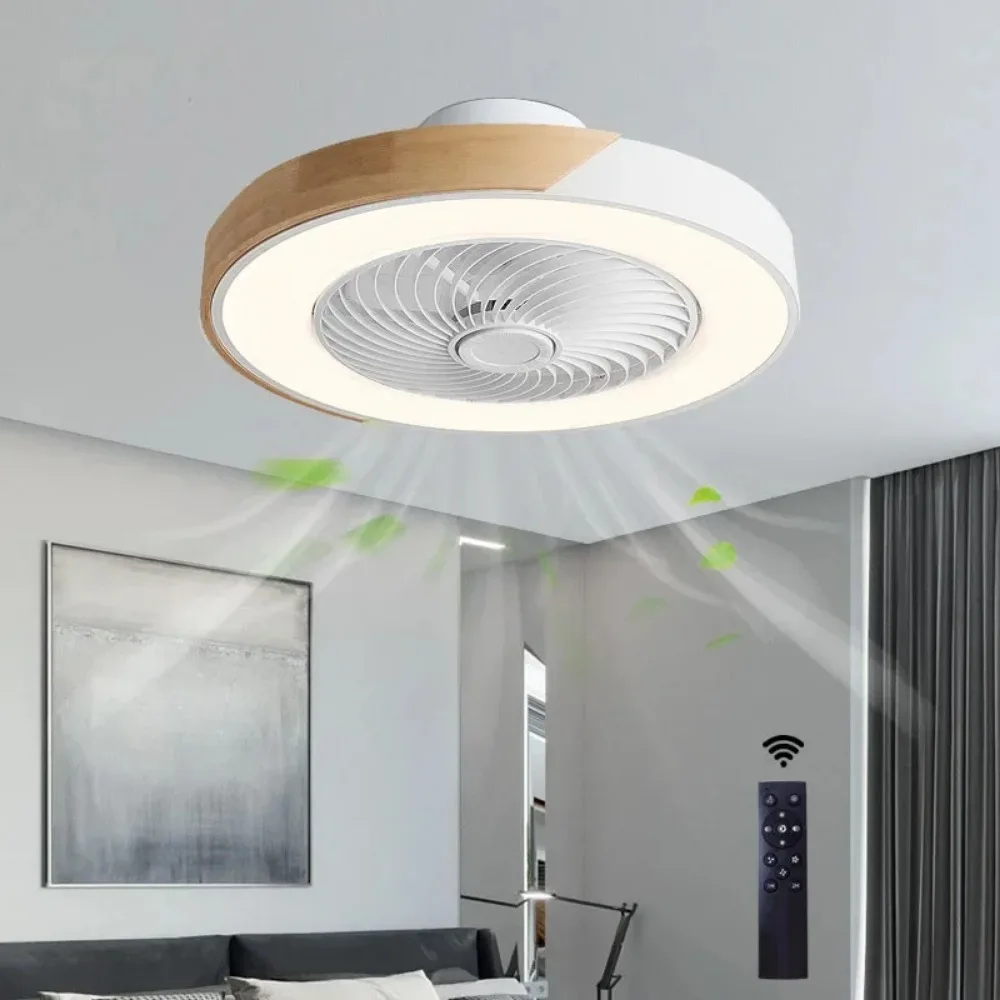 Ceiling Fan Light Smart Ceiling Fans with Light for Living Room Dining Room Blades Reversible Fans Lighting Low Floor Fans Lamp