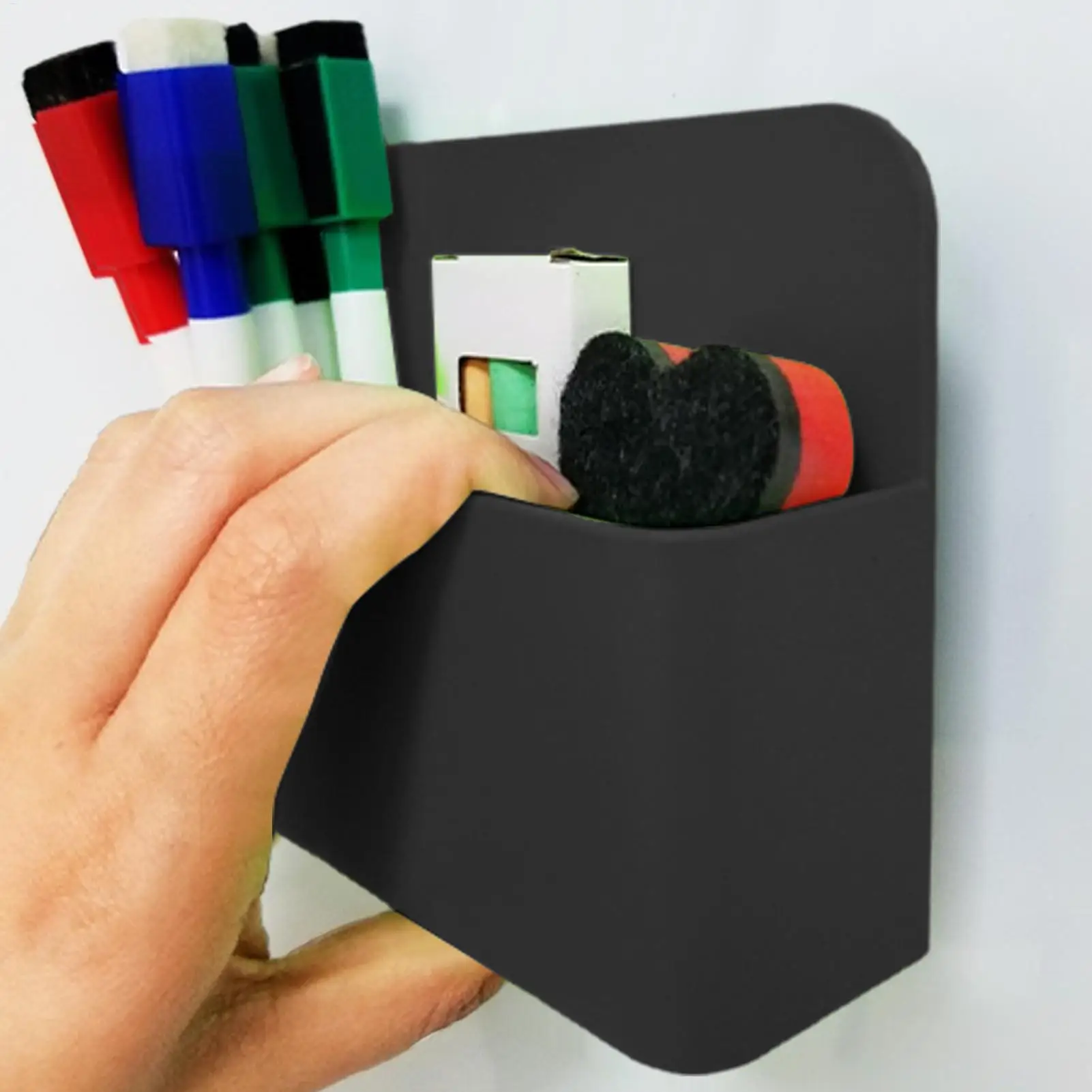 Magnetic Pen Holder for Refrigerator Magnetic Cup Pencil Holder Storage Organizer Dry Erase Marker Kolder Fridge Pen Holder