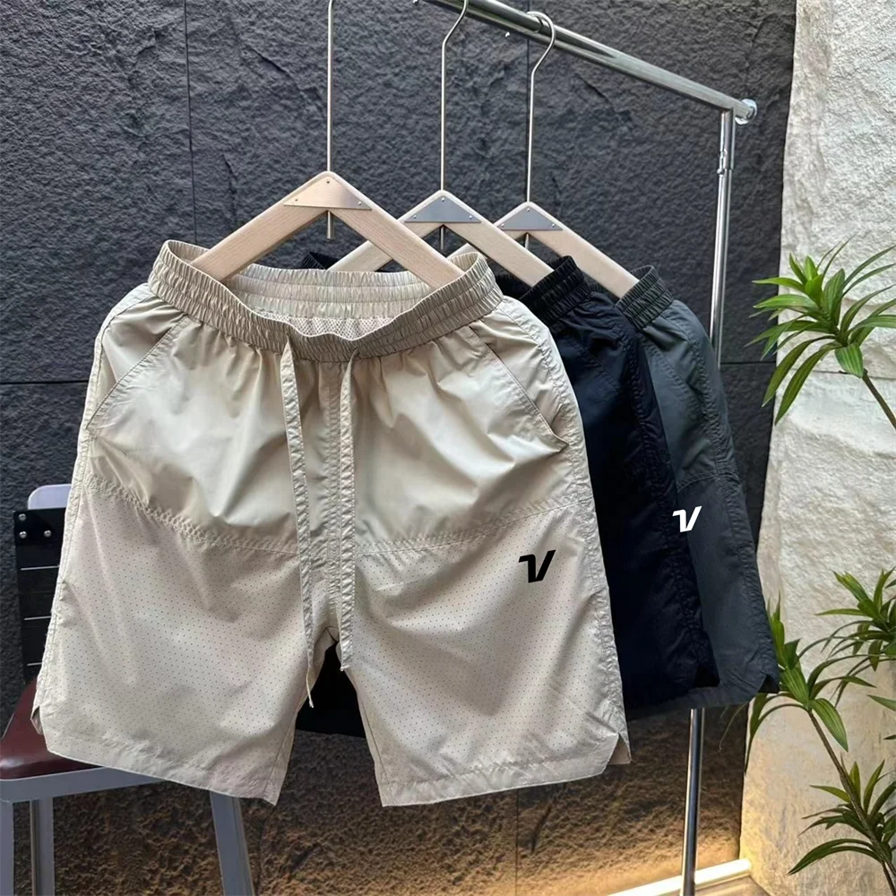Summer Mesh Breathable Casual Golf Shorts Men's Quick-drying High-end Pants Fashionable Men's Loose Beach Pants Golf Clothing