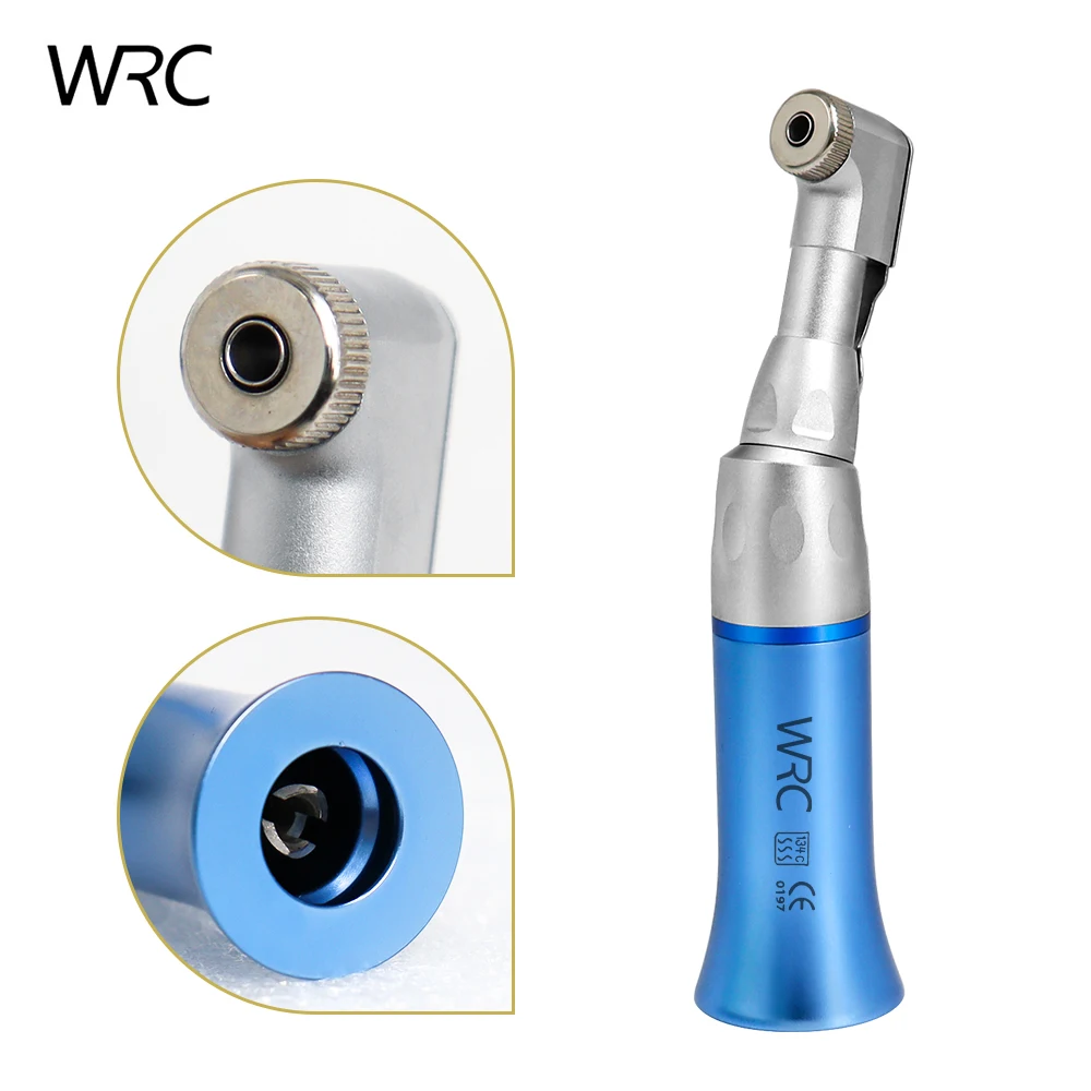 Dental Color Low Speed and High Handpiece Kit Push Button Contra Angle Single Way Water Spray Air Turbine 2 Hole