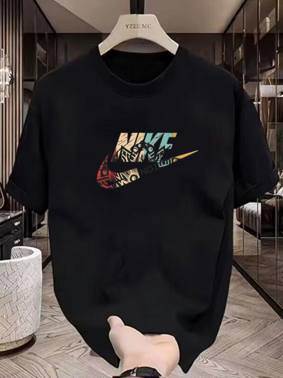 

Pure Cotton Short-sleeved T-shirt The Same for Men and Women Loose Half-sleeved T-shirt in Summer and Popular for Casual Sports.