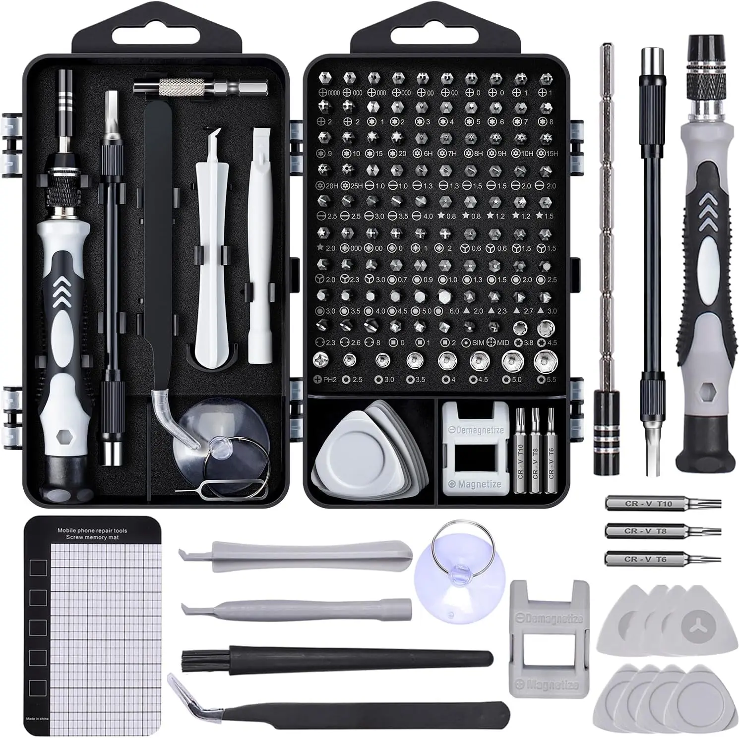 

122-in-1 Precision Screwdriver Kit with Magnetic Bits for Laptop, PC, iPhone, PS4 Repair and Electronics Maintenance