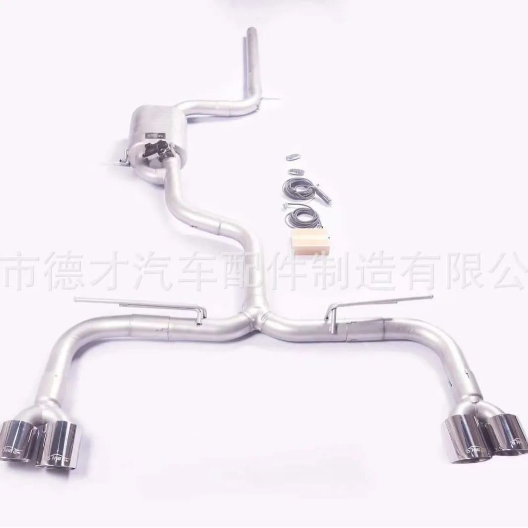 Suitable for 13-23 Audi a3 1.4T modified middle and tail electronic valve exhaust pipe four exhaust pipe sound wave