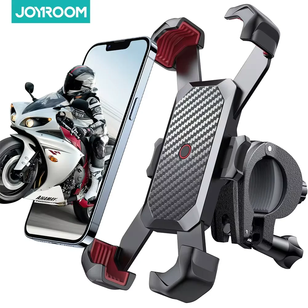 

JOYROOM Easy Install Bike Phone Holder Silicone Anti Shake Bicycle Phone Mount Handlebar Clamp 4.7-7inch Universal Phone Holder