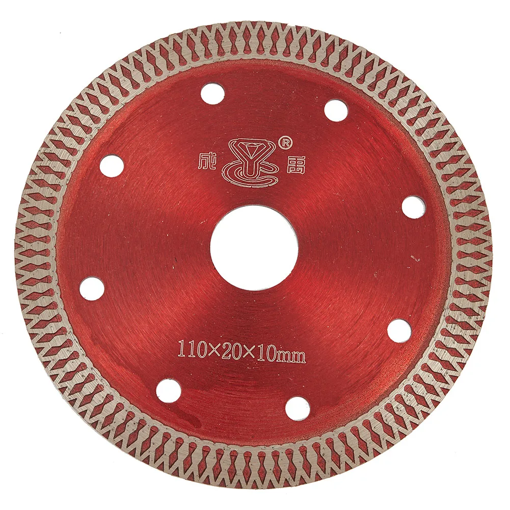 Disc Saw Blade 10mm Super Thin Ceramic Porcelain Cutting Non Chipping X Teeth Smooth Dry & Wet Work Tile Granite