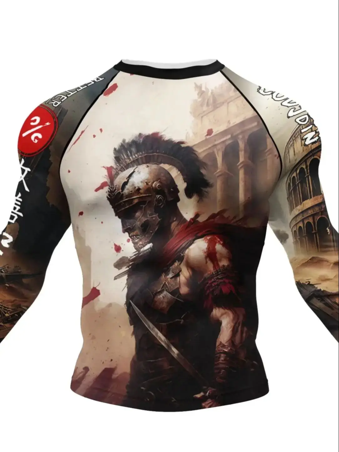 Cody darmowa wysyłka męska odzież sportowa kompresyjna na bluzkę sportową No Gi t-shirty Jiu jitsu gi Bjj Rashguard koszulki treningowe — zdjęcie 2