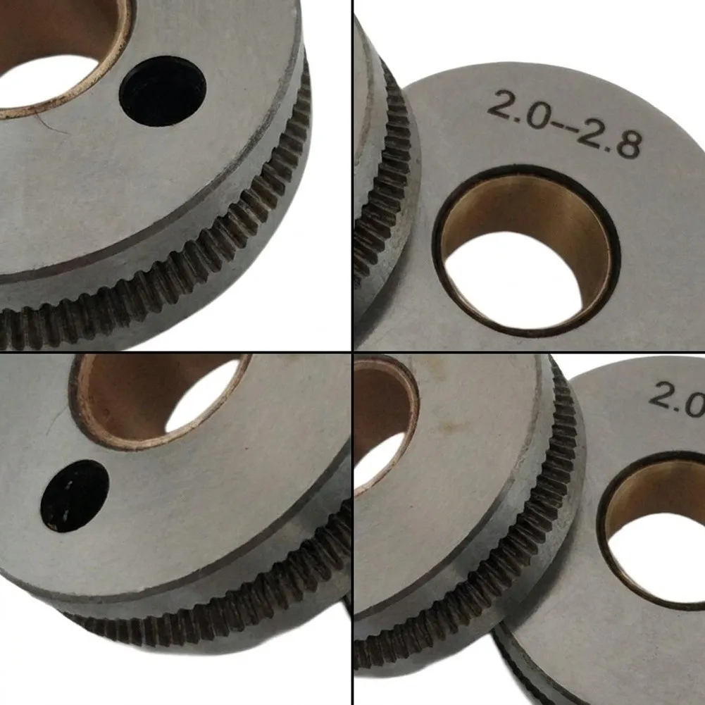 2PC Welding Wire Feeding Roller 40mm OD For Submerged Arc=Welding 2.0-2.8mm Wire For Industrial Feeder Durable=Metal Drive Wheel