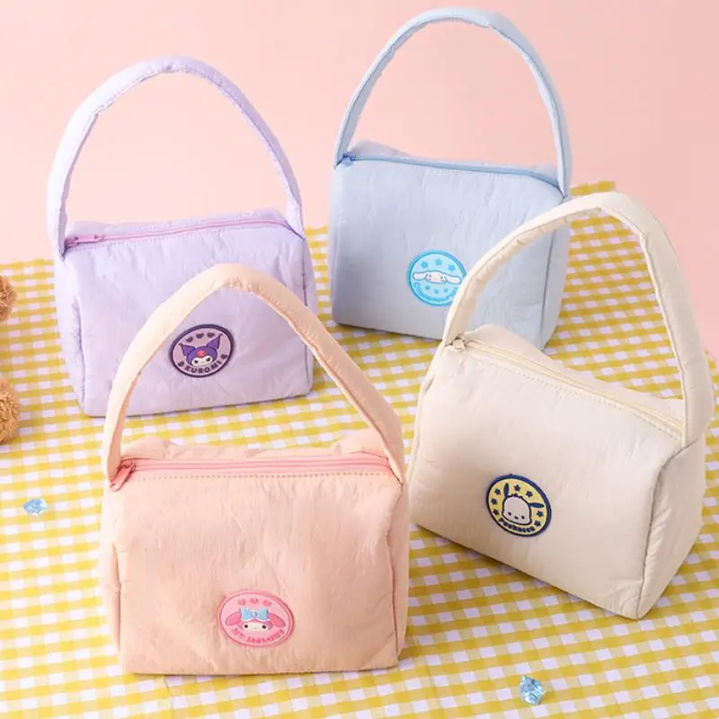 

Sanrios Kuromi мультфильм моя мелодия Cinnamoroll сумка для хранения дорожная портативная легкая дорожная косметичка большой емкости складная необходимая