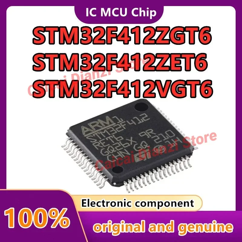 

STM32F412RET6 STM32F412RGT6 STM32F412VET6 STM32F412VGT6 STM32F412ZET6 STM32F412ZGT6 Новый оригинальный чип IC