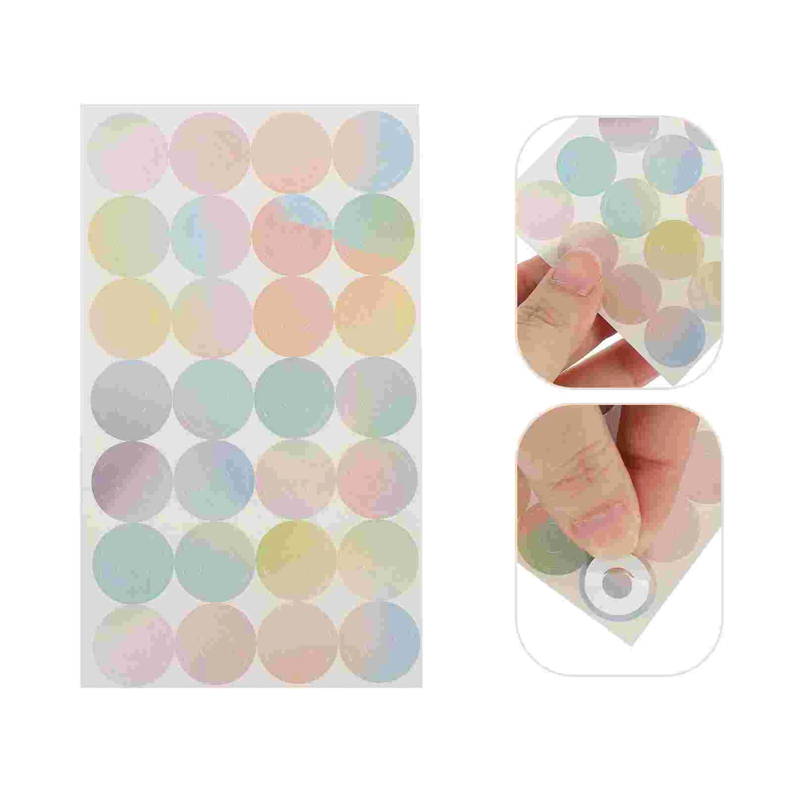 16 Sheets Loose-leaf Paper Patch Hole Protection Sticker Repair Punch Reinforcement Label Binder Labels Circles Ring Stickers