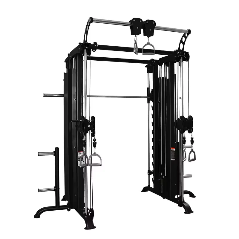 Venta al por mayor, estante para sentadillas de entrenamiento de fuerza integral, equipo de gimnasio, máquina Smith multifuncional en logotipo personalizado de acero