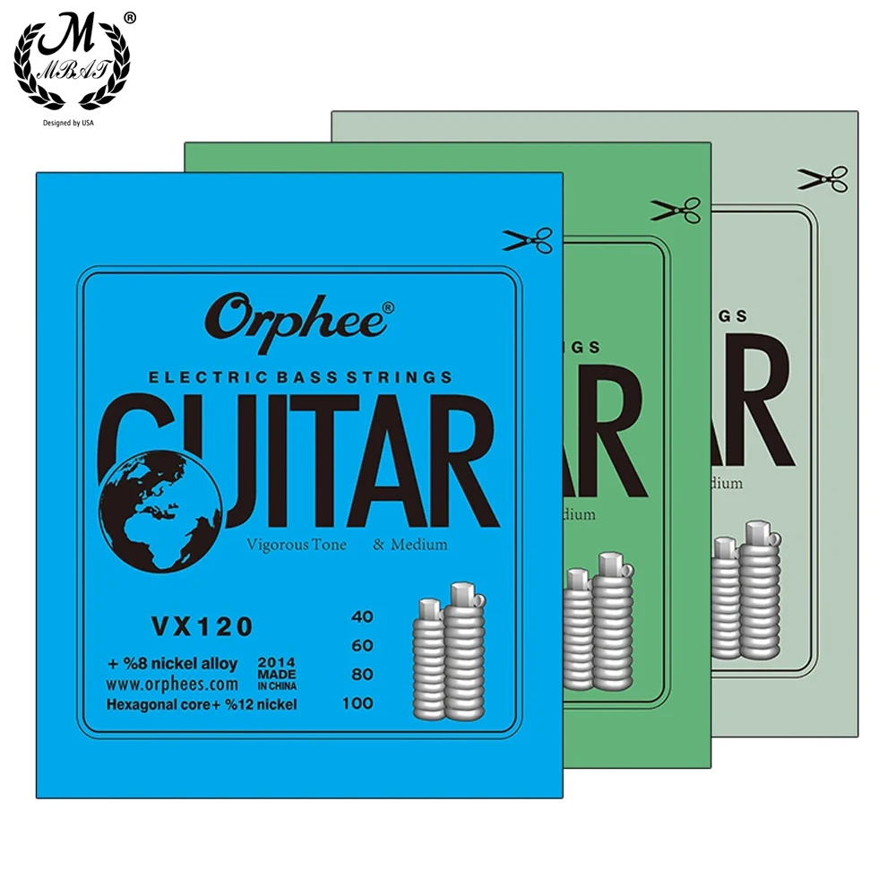 Orphee VX سلسلة سلاسل باس الكهربائية Austenitic سبائك الصلب لف سلاسل الغيتار أجزاء الغيتار سلسلة أداة الملحقات