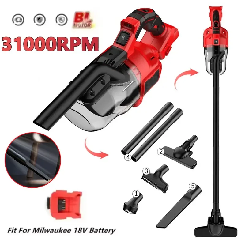 Brushless Handheld Vacuum Cleaner Cordless Home Floor/Carpet/Car/Pet Hair Clean for Milwaukee Battery