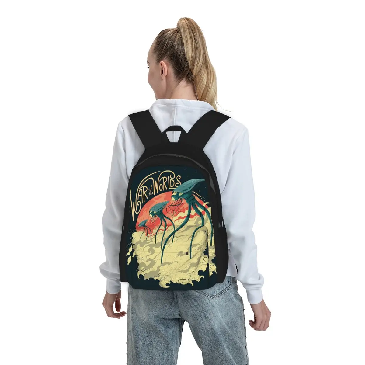 

War Of The Worlds Backpack Student BookBag Children School Bag Laptop Shoulder Bags for Men Women