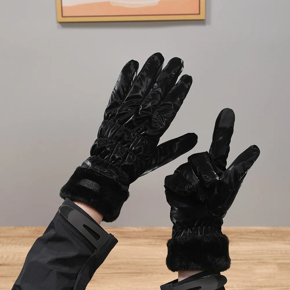 2024 Touchable Screen Winter Gloves Warm Full Finger Touch Screen Gloves Full Finger Gloves Cycling Driving