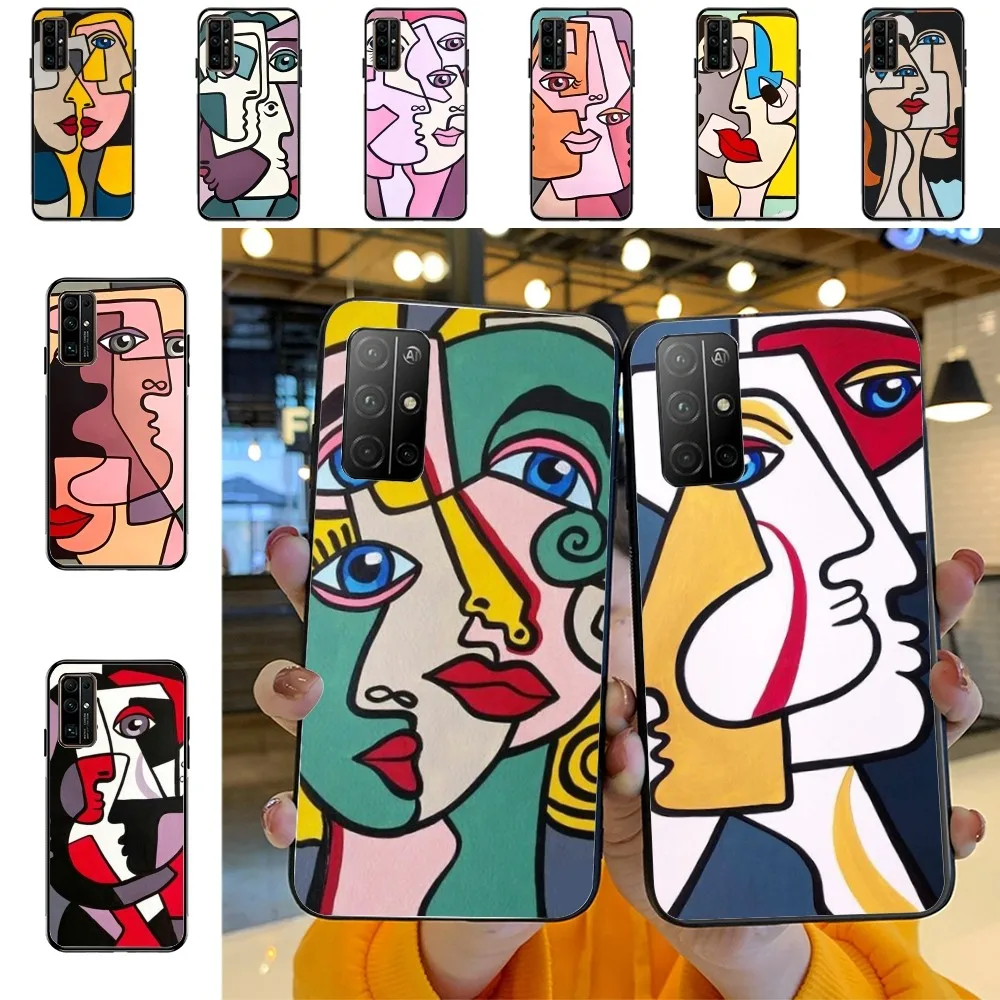 Picasso Abstract Art Painting Phone Case For Huawei Honor 10 Lite 9 20 7A Pro 9X Pro 30 Pro 50 Pro 60 Pro 70 Pro Plus