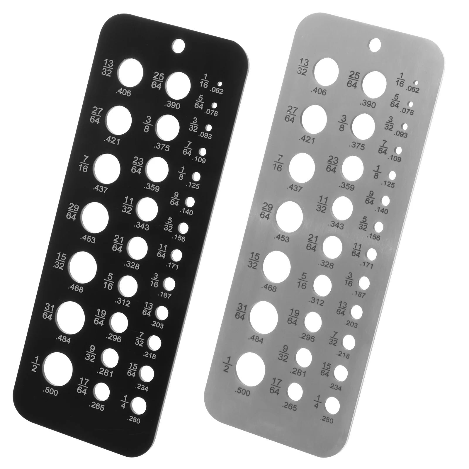 

2Pcs Stainless Steel Drill Gauge Precise Drill Bit Gauge Precise Bolt Diameter Measurement Tool Bolt Diameter Measurement Tool