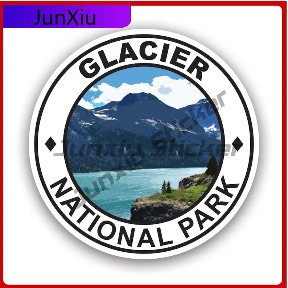 

Glacier National Park Stickerwaterproof Outdoor Decalsmontana Cute Bumper Waterproof Vinyl Decal For Motocross Decor Decor Fun
