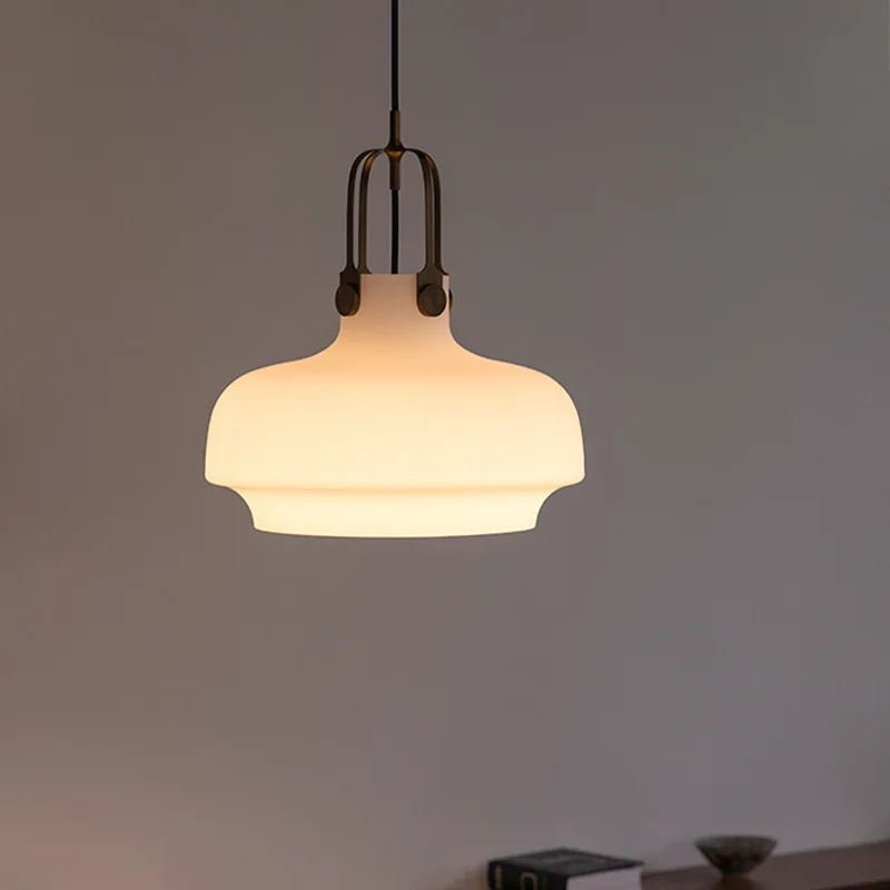 

Потолочные подвесные светильники во французском кремовом стиле, белое стекло, украшение для ресторана, кабинета, спальни, кухни, светодиодные потолочные люстры