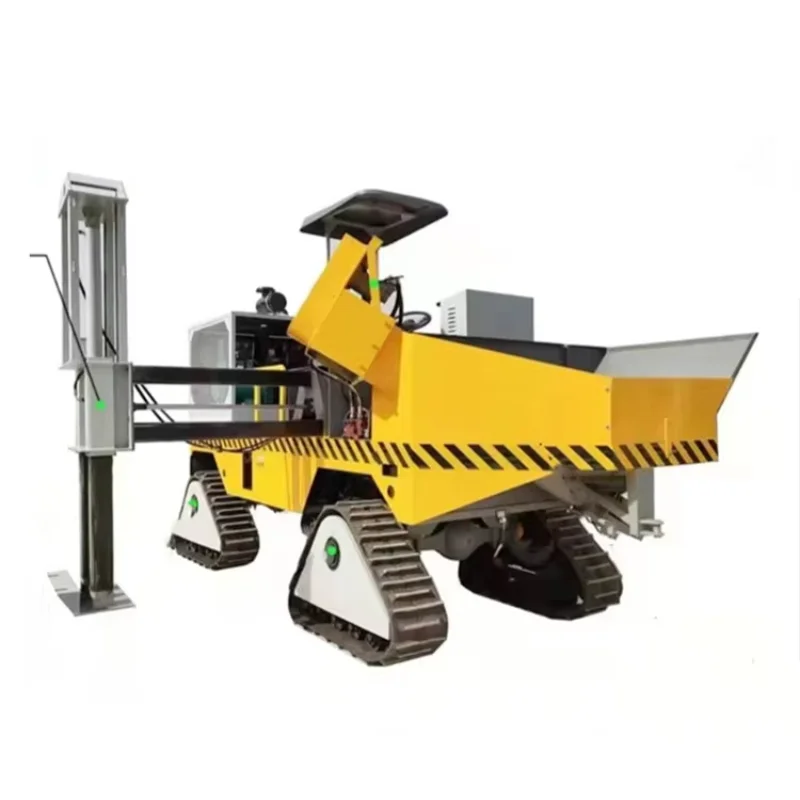 คูน้ําปูคอนกรีตแบบฟอร์มสลิปอเนกประสงค์ทางหลวงถนน Slipform Curb Kerb Machine เครื่องปูผิว