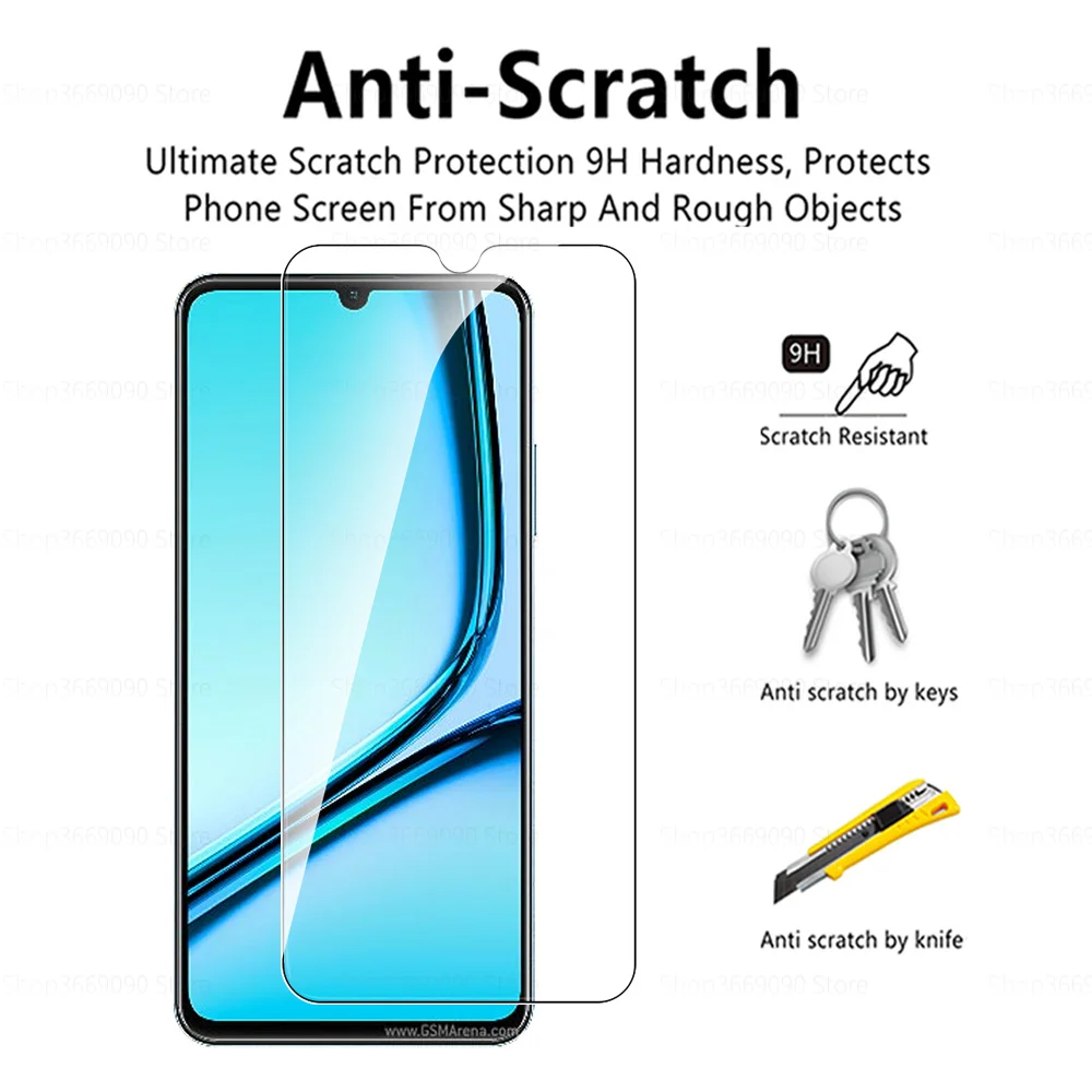 2 To 1 Tempererd Glass Camera Lens Screen Protector For Realme Note 50 4G Phone Protective Glass Realme Note 50 Note50 6.74inch