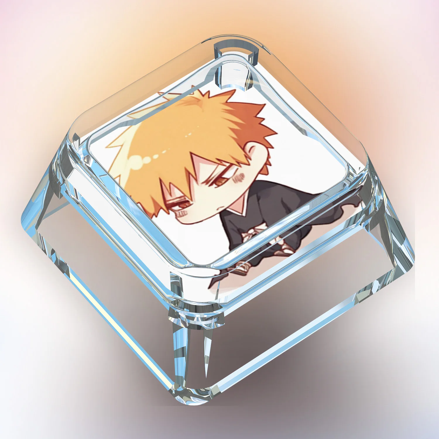 9 Models Diy Self Made Kurosaki Ichigo Cute Mechanical Keyboard Keycap Cross Shaft Card Customized Mechanical Keyboard Keycap