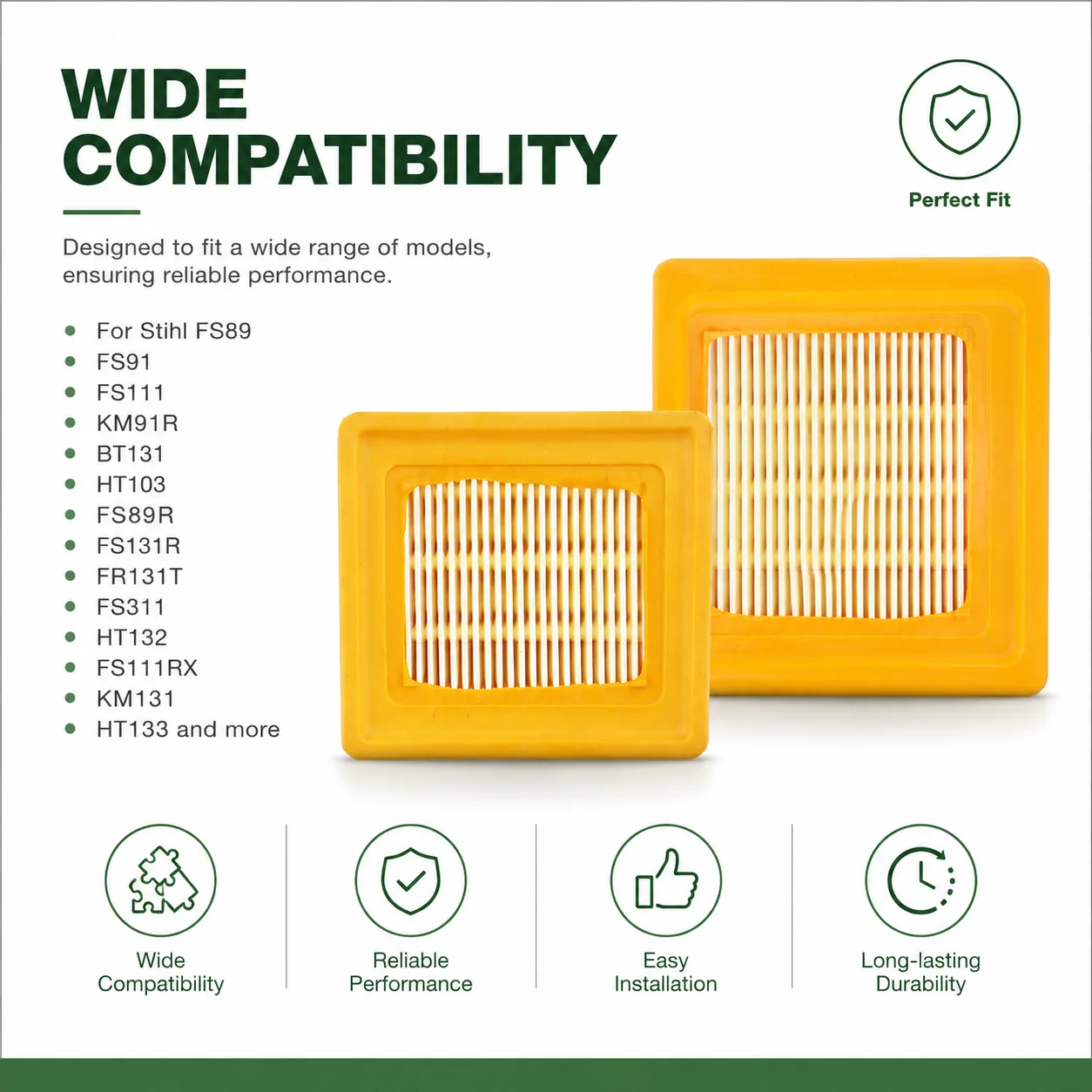 Spark Plug Air Filter Fuel Filter Service Kit For Stihl FS89R FS131R FR131T FS311 HT132 FS111RX KM131 HT133 OEM 4180-141-0300