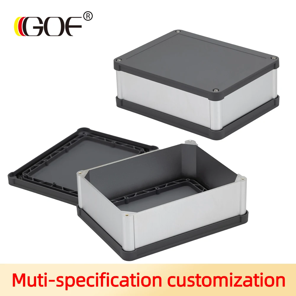 Outdoor IP68 Waterproof Plastic Cover Aluminum Enclosure PCB Circuit Board Junction Box Power Extruded Housing L06B 150*115MM