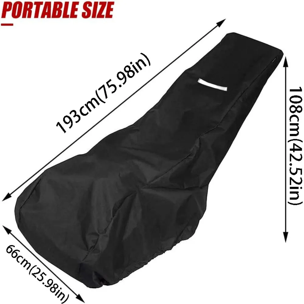 Waterproof Lawn Mower Cover Rainproof UV Protector Garden Mower Cover Oxford Cloth Universal Size Protective Cover Outdoor Use