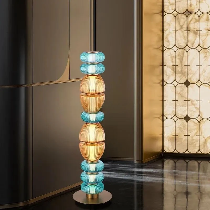 Modern Simple Gourd Glass Table Lamp Warm White LED Desk Reading Light for Living Room Bedroom Bedside Home Decor