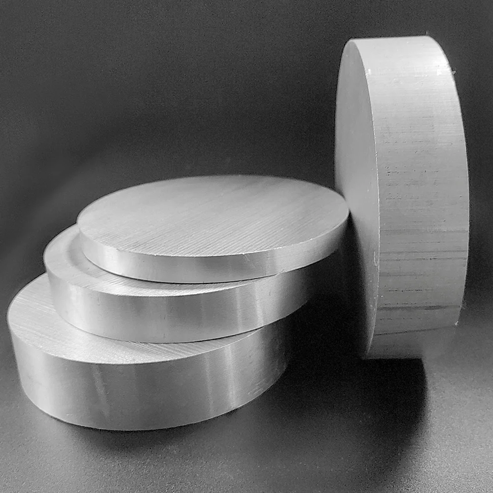 6061 high-quality aluminum alloy solid round rod, diameter Φ 100mm, Φ  110mm，Φ 120mm，thickness 10mm, 20mm, 30mm